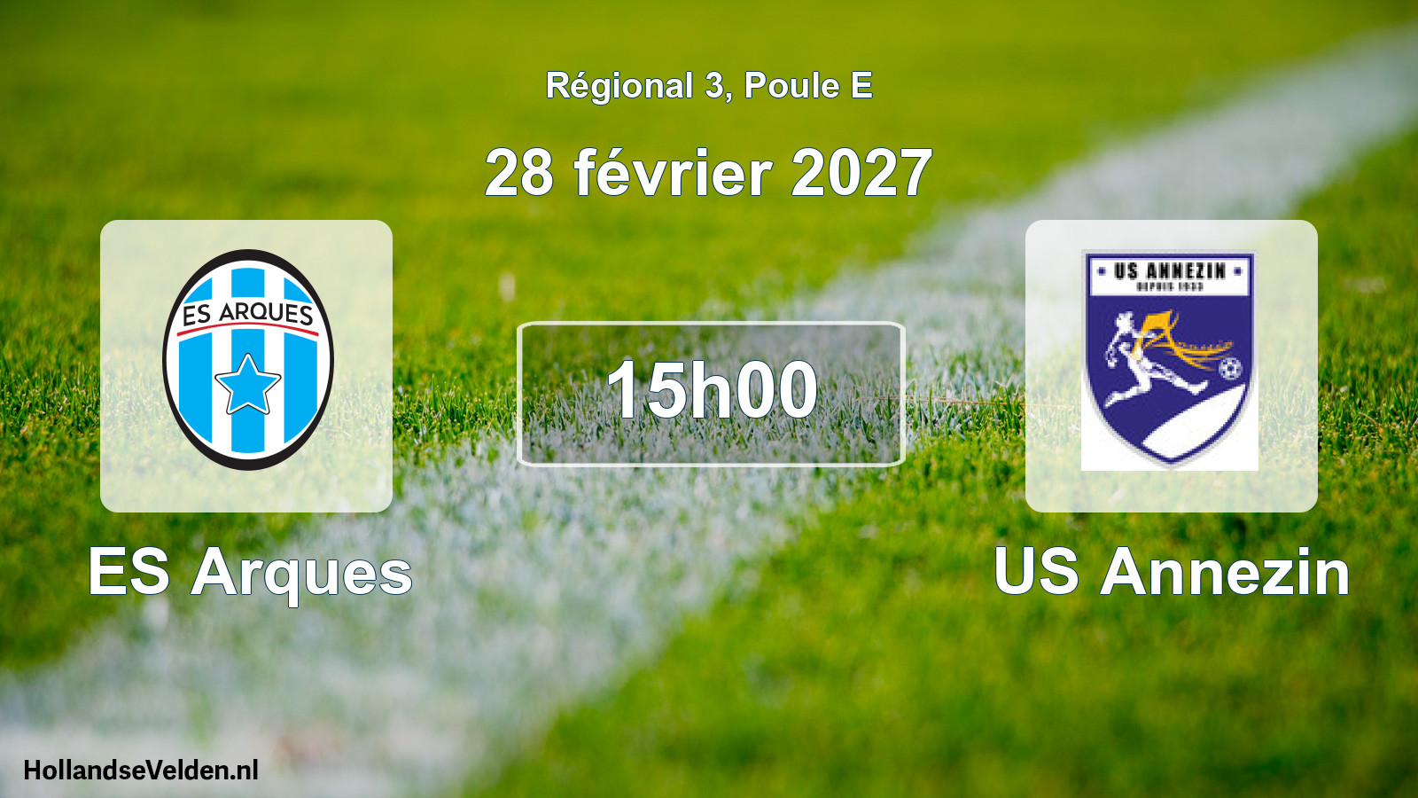 Scheduled Match: ES Arques - US Annezin (28 February 2027)