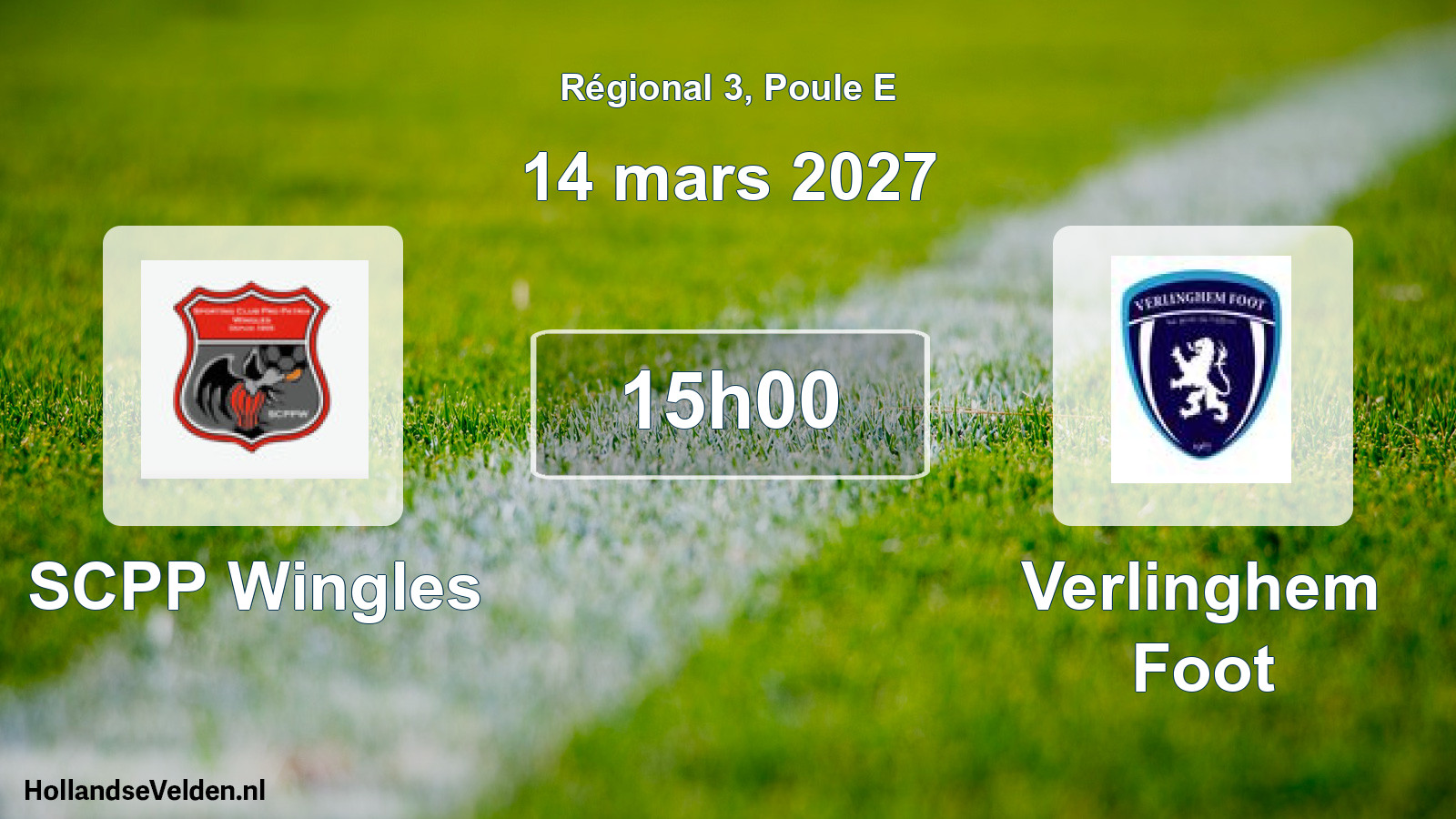 Match programmé: SCPP Wingles - Verlinghem Foot (14 mars 2027)