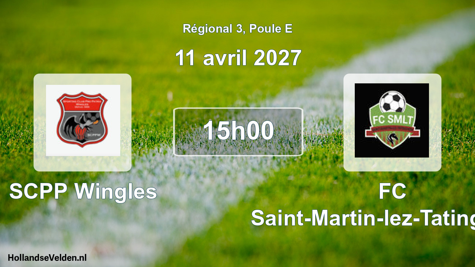Scheduled Match: SCPP Wingles - FC Saint-Martin-lez-Tatinghem, (11 April 2027)