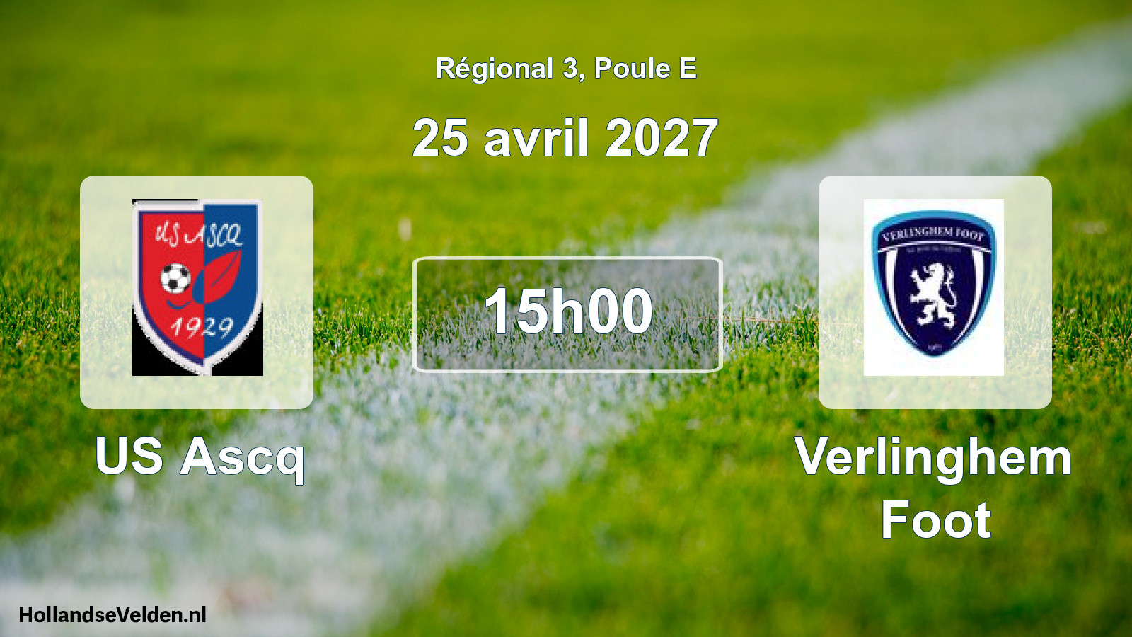 Geplande wedstrijd: US Ascq - Verlinghem Foot (25 april 2027)