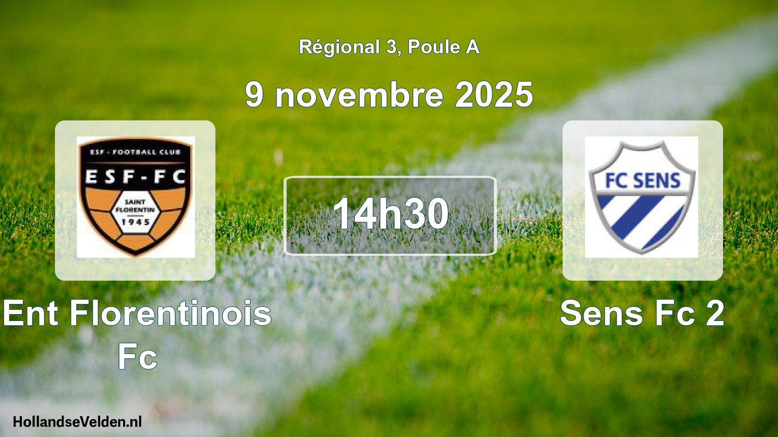 Geplande wedstrijd: Ent Florentinois Fc - Sens Fc 2 (9 novembre 2025)