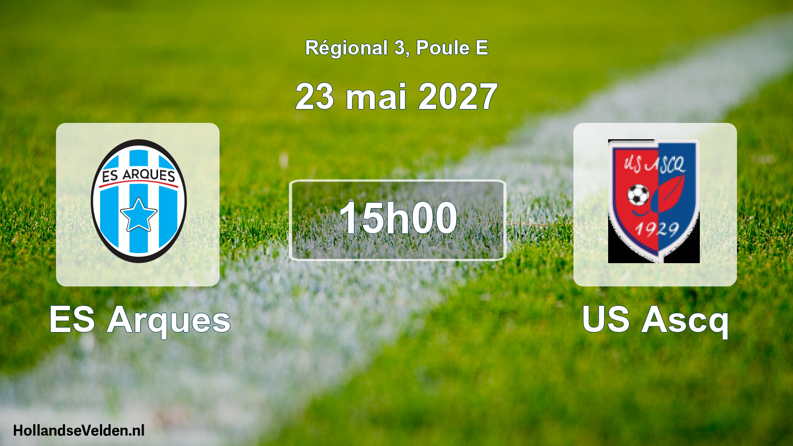 Match programmé: ES Arques - US Ascq (23 mai 2027)