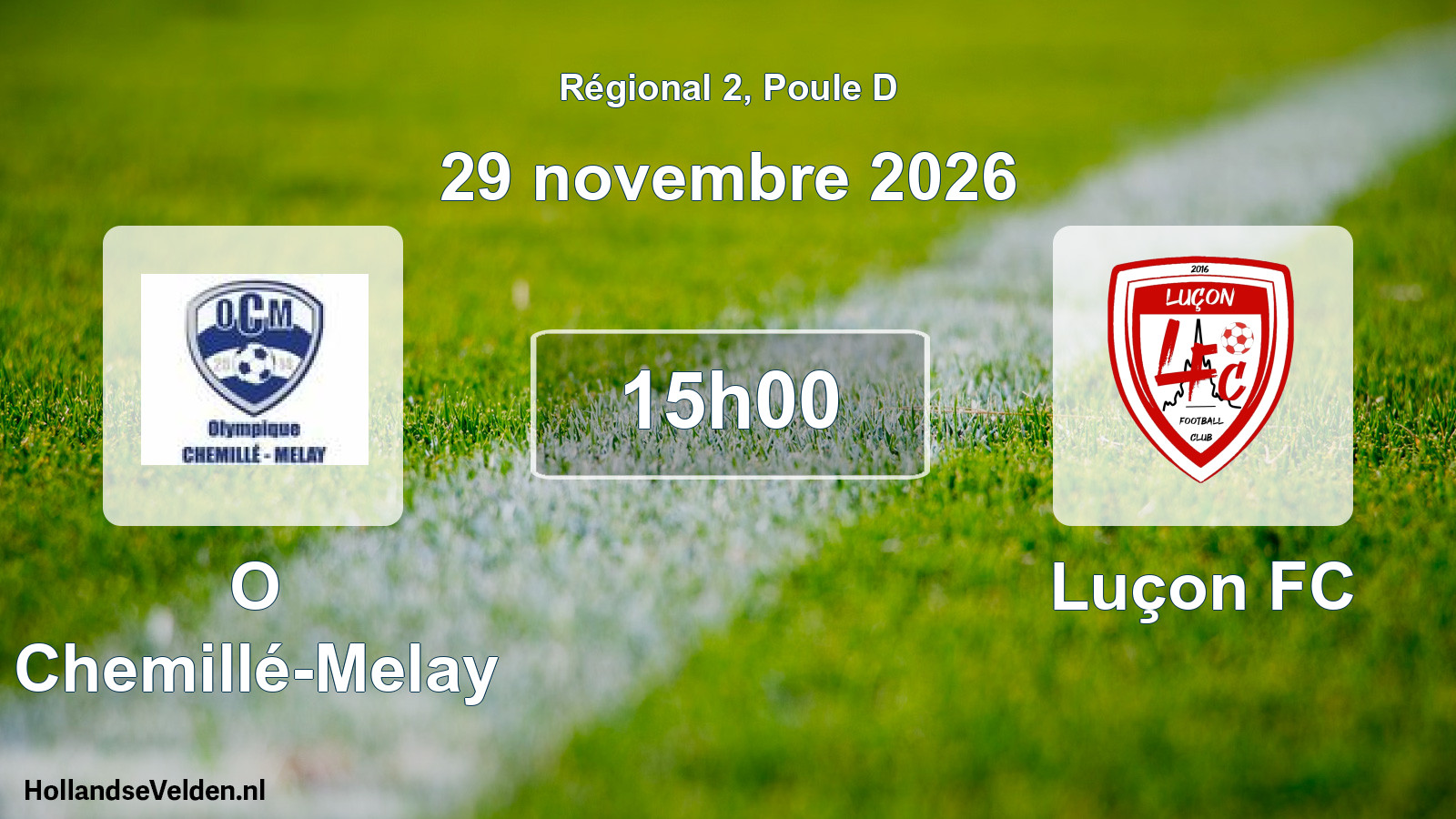 Scheduled Match: O Chemillé-Melay - Luçon FC (29 November 2026)