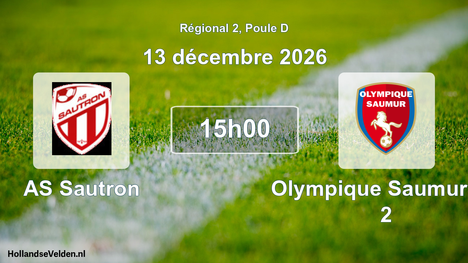 Scheduled Match: AS Sautron - Olympique Saumur FC 2 (13 December 2026)