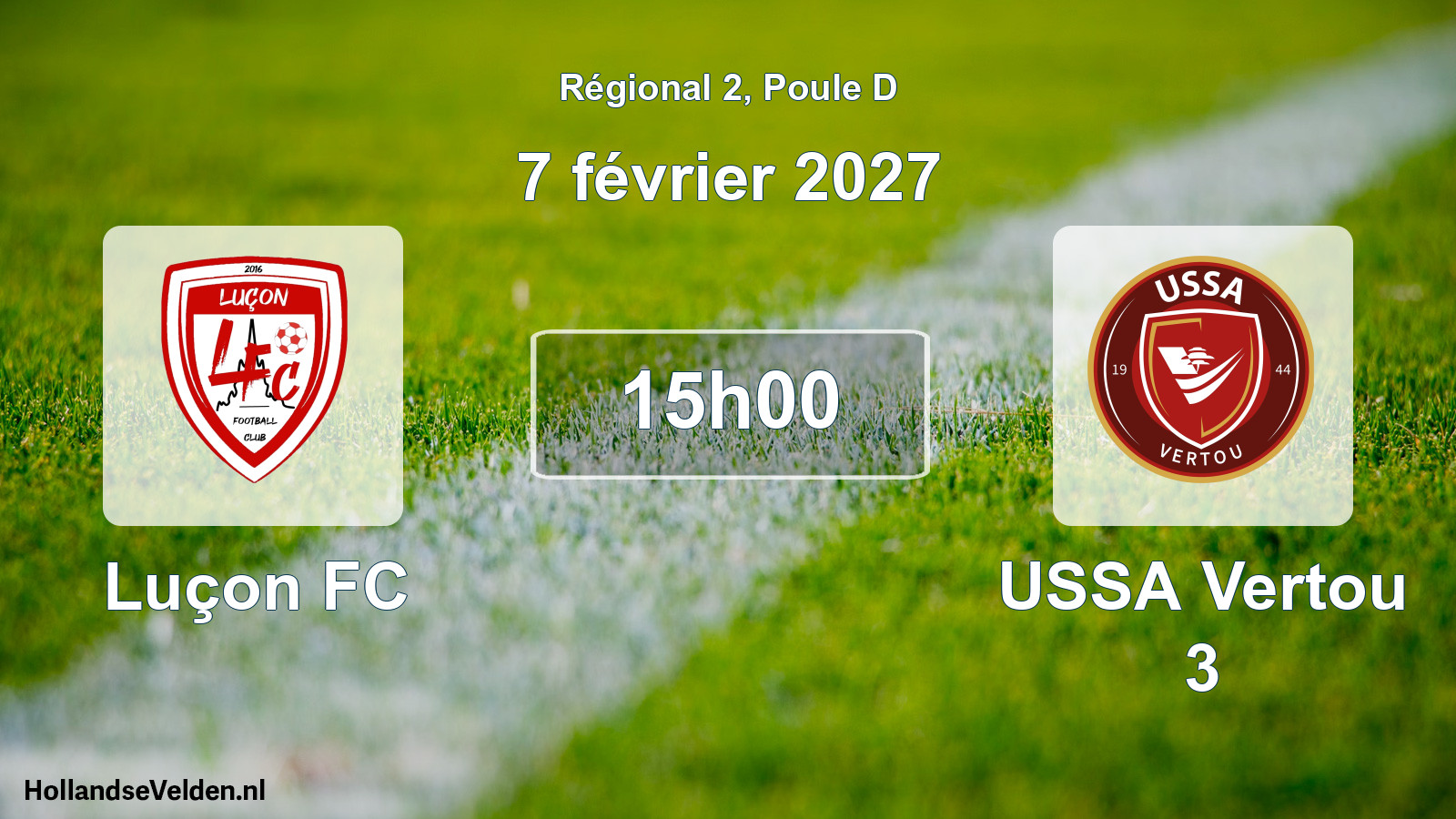 Scheduled Match: Luçon FC - USSA Vertou 3 (7 February 2027)