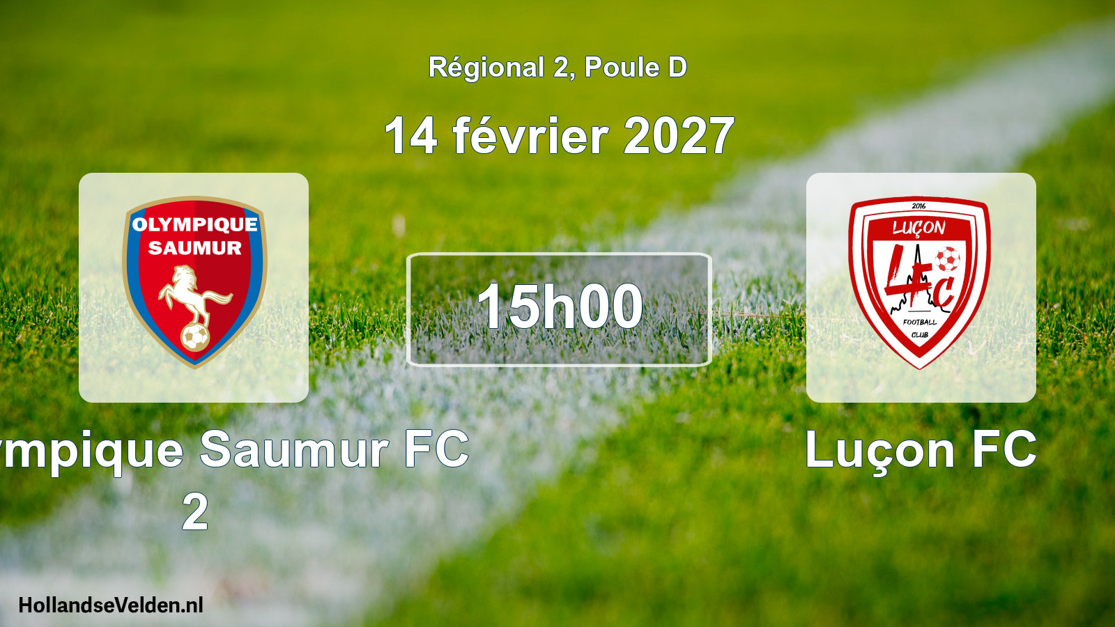 Scheduled Match: Olympique Saumur FC 2 - Luçon FC (14 February 2027)