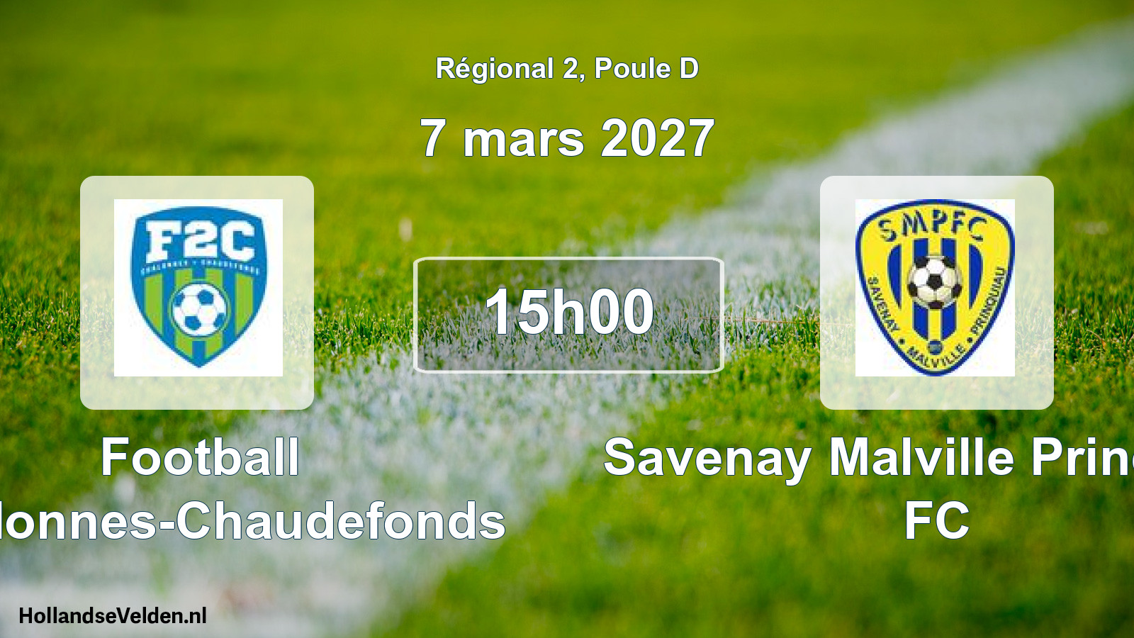 Match programmé: Football Chalonnes-Chaudefonds - Savenay Malville Prinquiau FC (7 mars 2027)