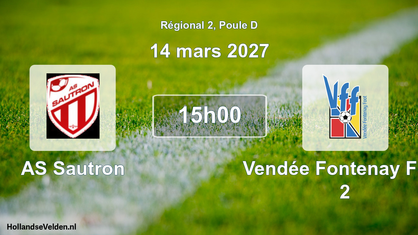 Scheduled Match: AS Sautron - Vendée Fontenay Foot 2 (14 March 2027)