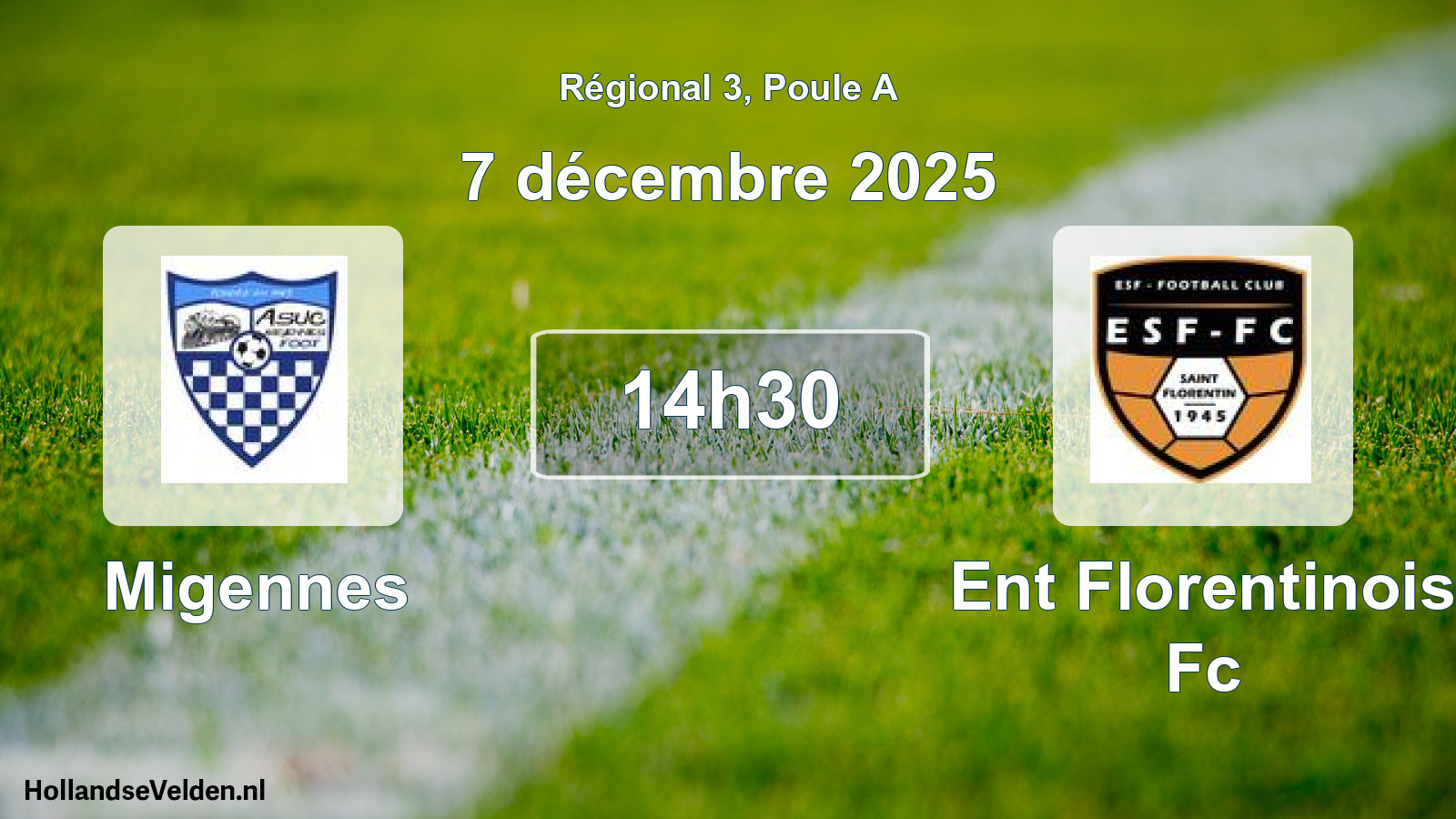 Scheduled Match: Migennes - Ent Florentinois Fc (7 December 2025)