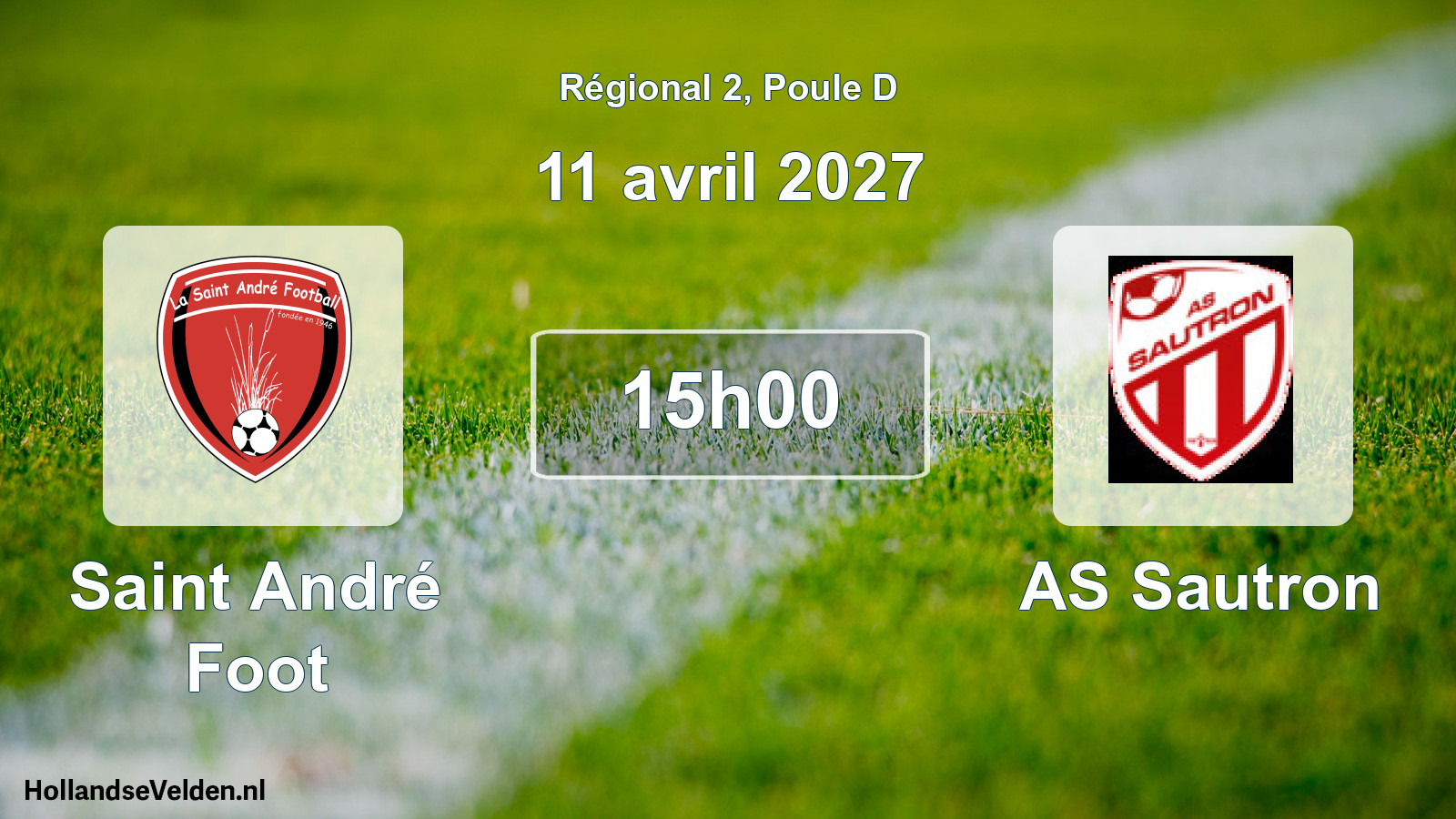 Scheduled Match: Saint André Foot - AS Sautron (11 April 2027)
