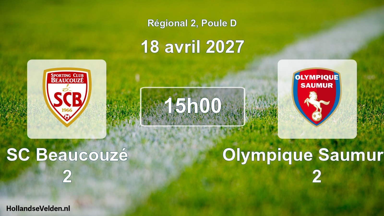 Scheduled Match: SC Beaucouzé 2 - Olympique Saumur FC 2 (18 April 2027)