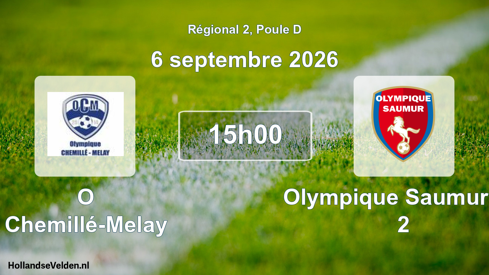 Scheduled Match: O Chemillé-Melay - Olympique Saumur FC 2 (6 September 2026)