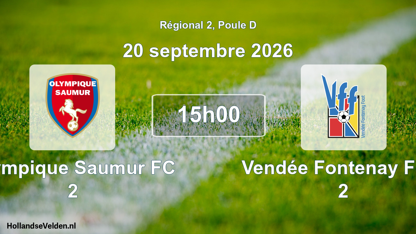 Scheduled Match: Olympique Saumur FC 2 - Vendée Fontenay Foot 2 (20 September 2026)