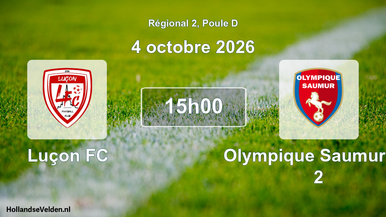 Scheduled Match: Luçon FC - Olympique Saumur FC 2 (4 October 2026)
