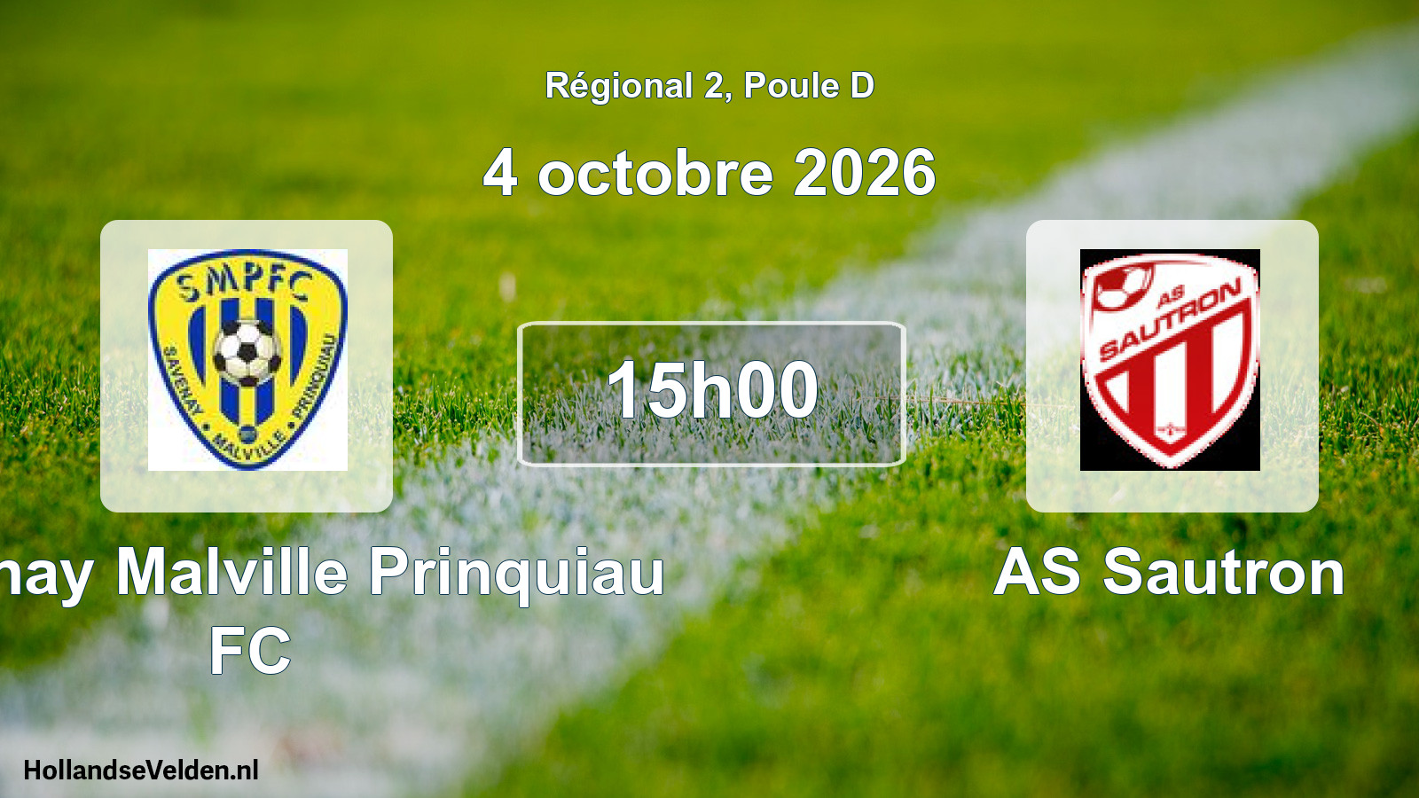 Scheduled Match: Savenay Malville Prinquiau FC - AS Sautron (4 October 2026)