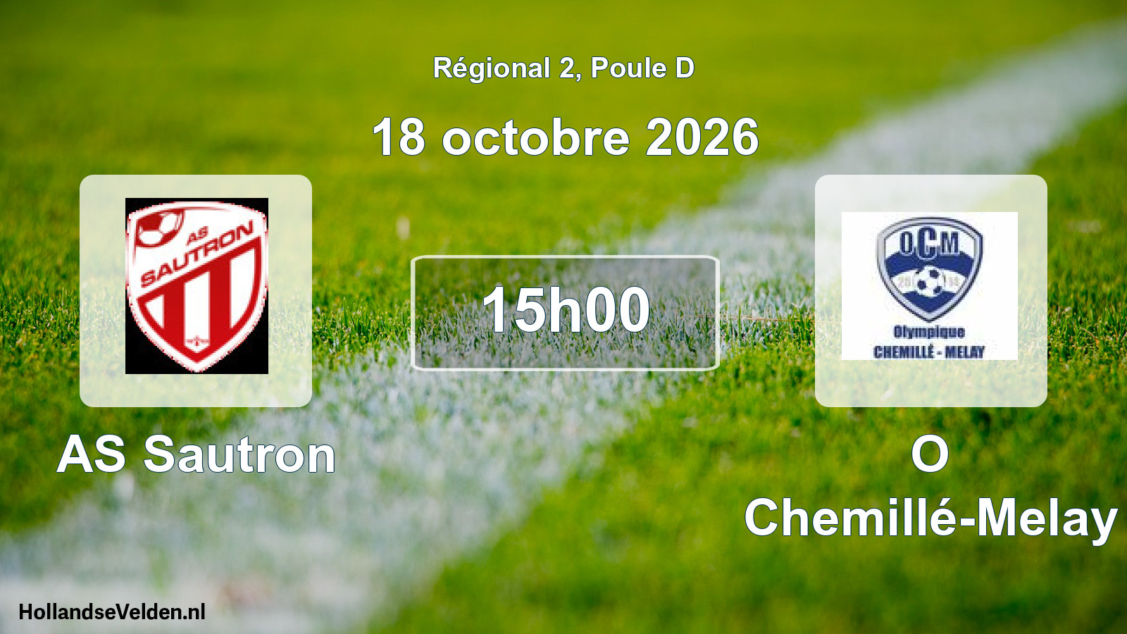 Scheduled Match: AS Sautron - O Chemillé-Melay (18 October 2026)