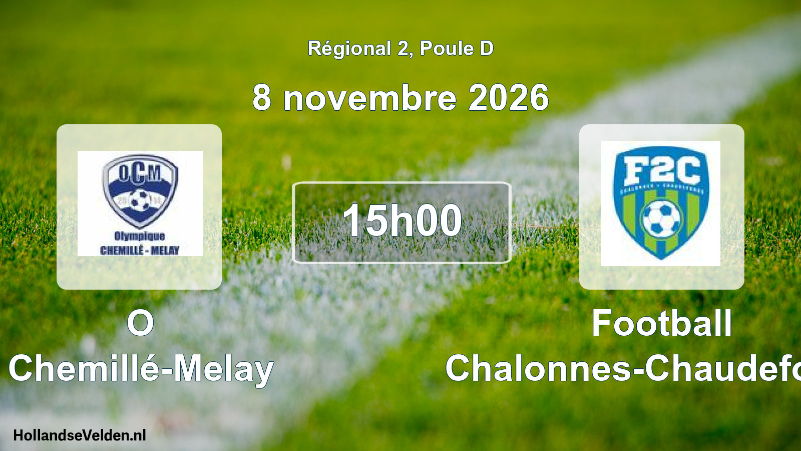 Scheduled Match: O Chemillé-Melay - Football Chalonnes-Chaudefonds (8 November 2026)