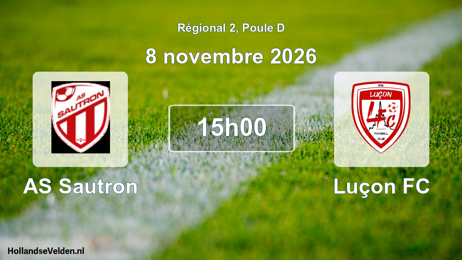 Scheduled Match: AS Sautron - Luçon FC (8 November 2026)