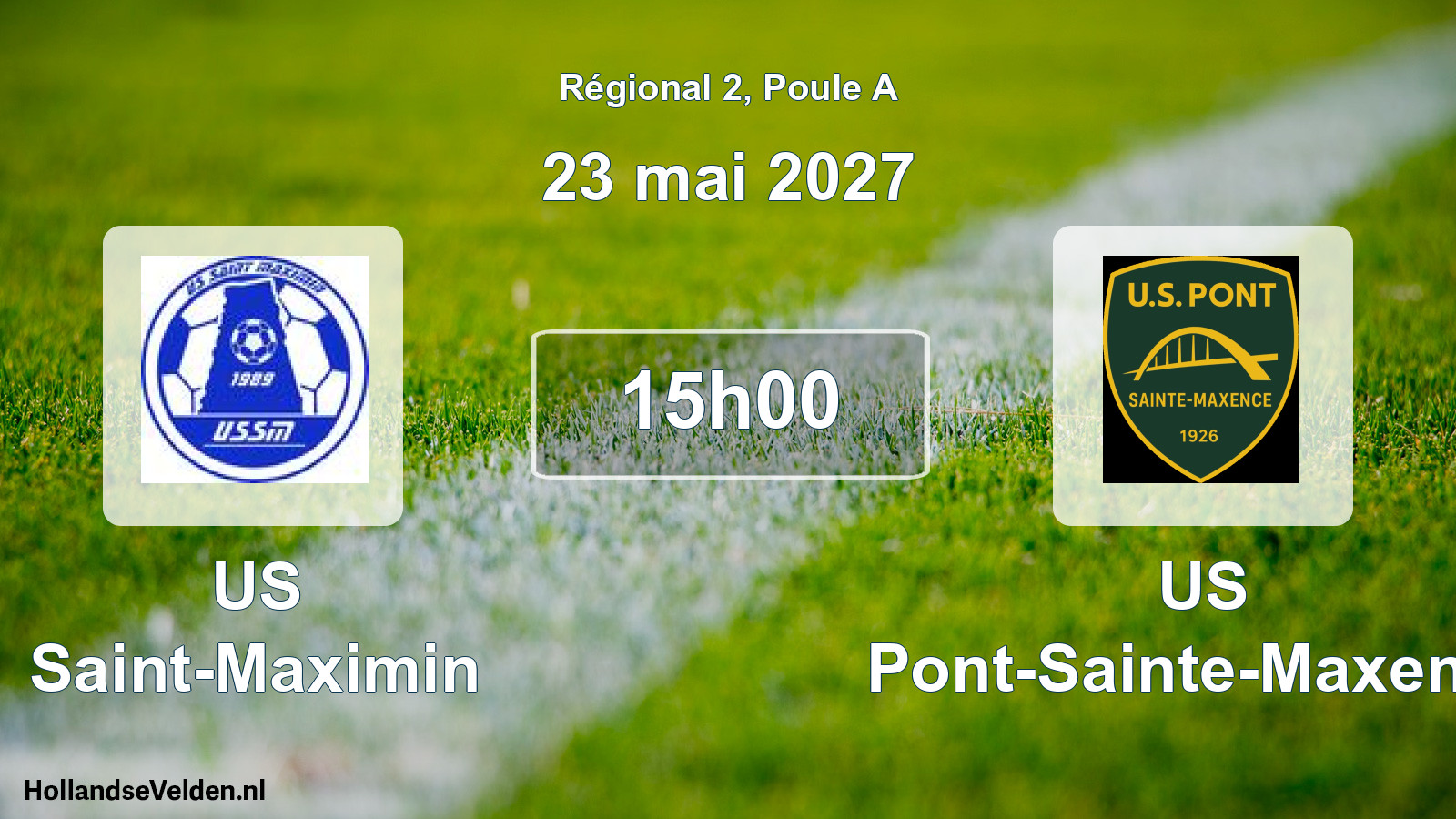 Scheduled Match: US Saint-Maximin - US Pont-Sainte-Maxence (23 May 2027)