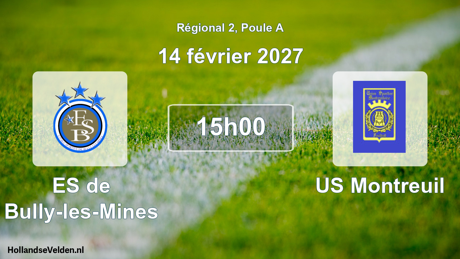 Scheduled Match: ES de Bully-les-Mines - US Montreuil (14 February 2027)