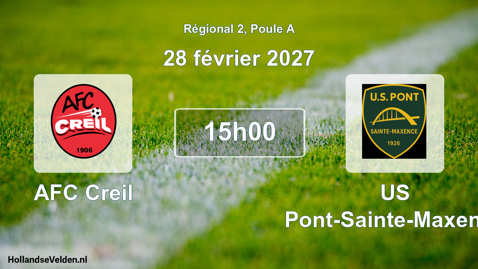 Scheduled Match: AFC Creil - US Pont-Sainte-Maxence (28 February 2027)