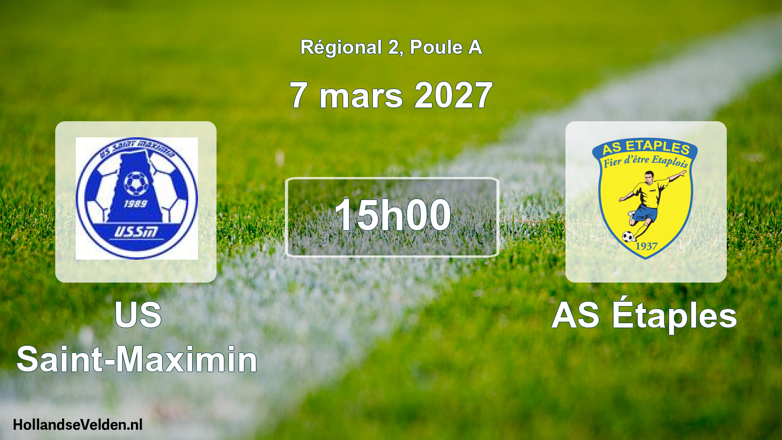 Scheduled Match: US Saint-Maximin - AS Étaples (7 March 2027)