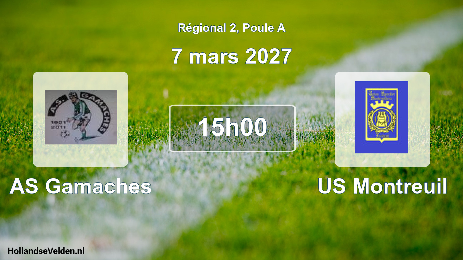 Scheduled Match: AS Gamaches - US Montreuil (7 March 2027)