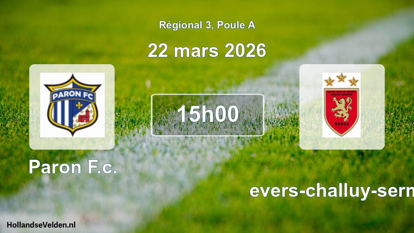 Scheduled Match: Paron F.c. - Nevers-challuy-sermo (22 March 2026)