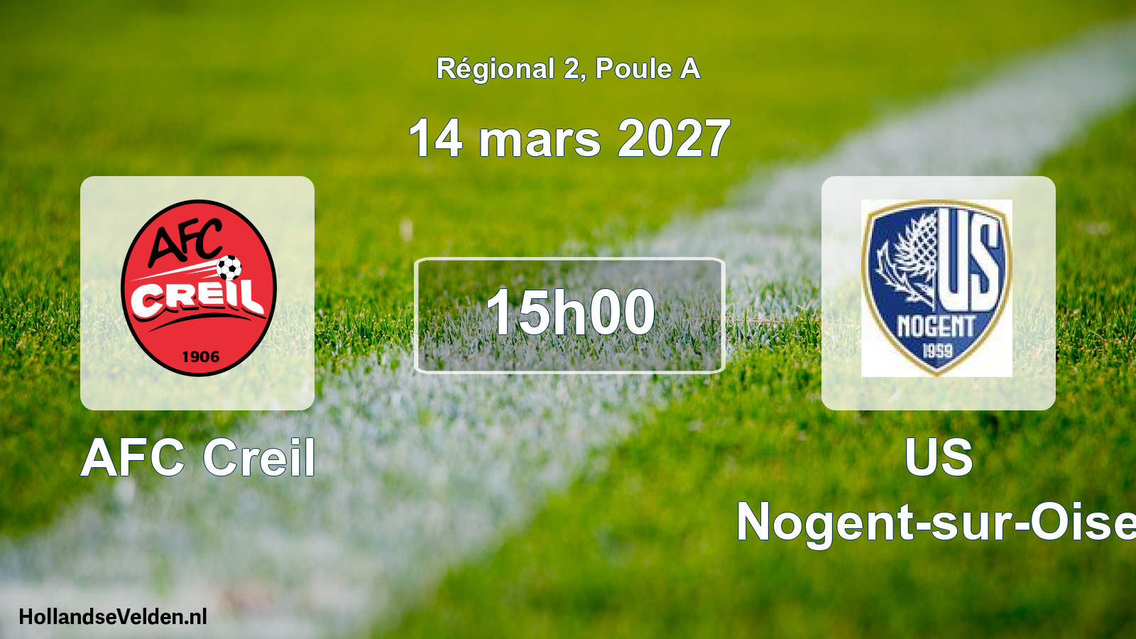 Scheduled Match: AFC Creil - US Nogent-sur-Oise (14 March 2027)
