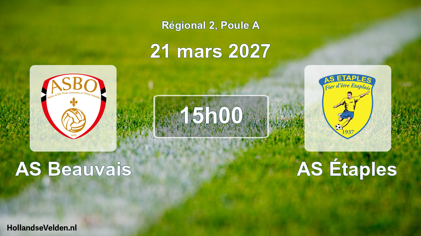 Scheduled Match: AS Beauvais - AS Étaples (21 March 2027)