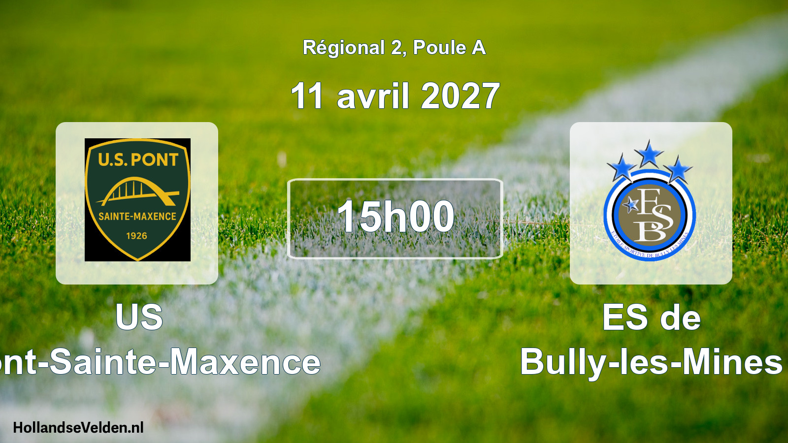 Scheduled Match: US Pont-Sainte-Maxence - ES de Bully-les-Mines (11 April 2027)