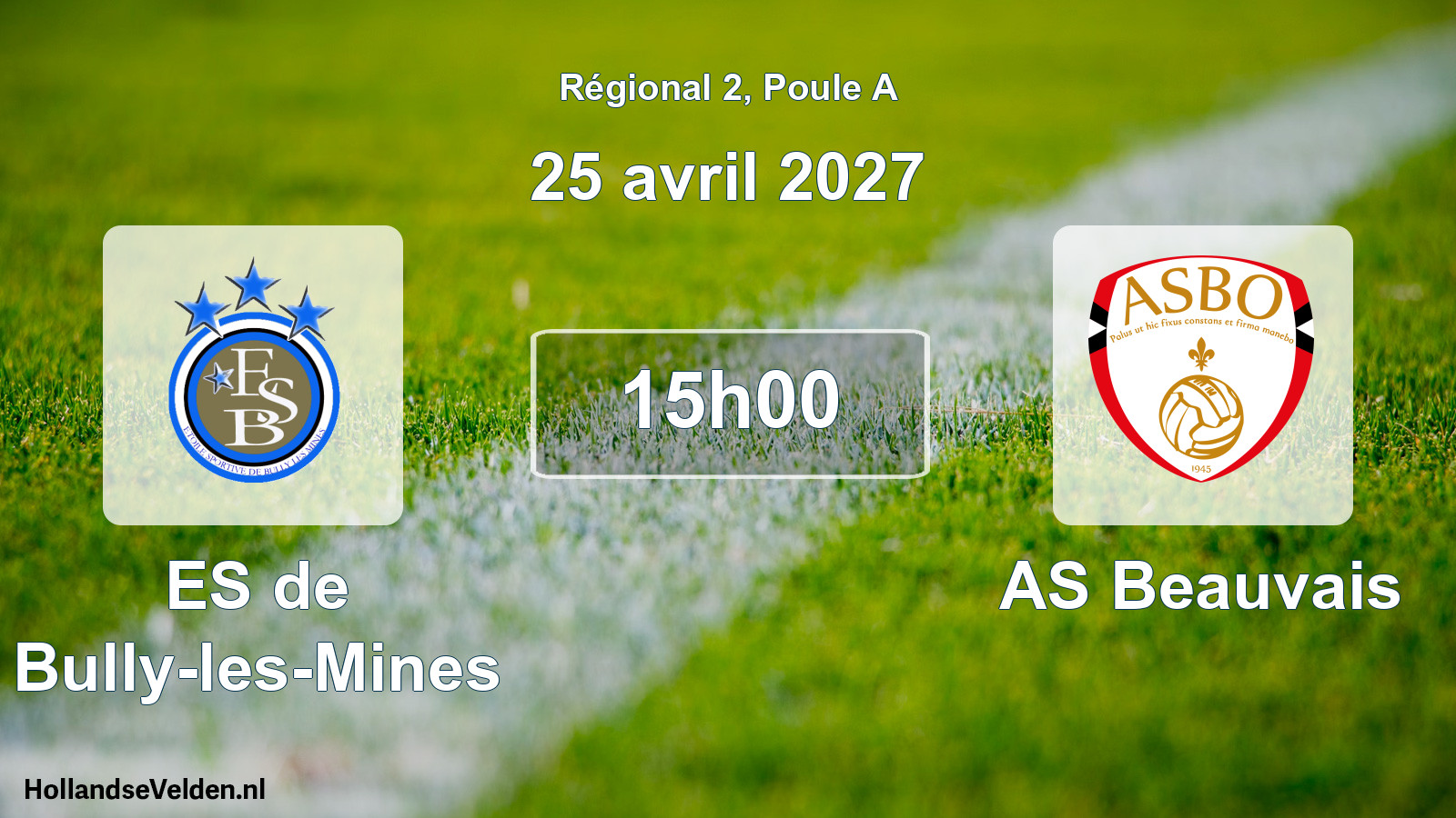 Scheduled Match: ES de Bully-les-Mines - AS Beauvais (25 April 2027)