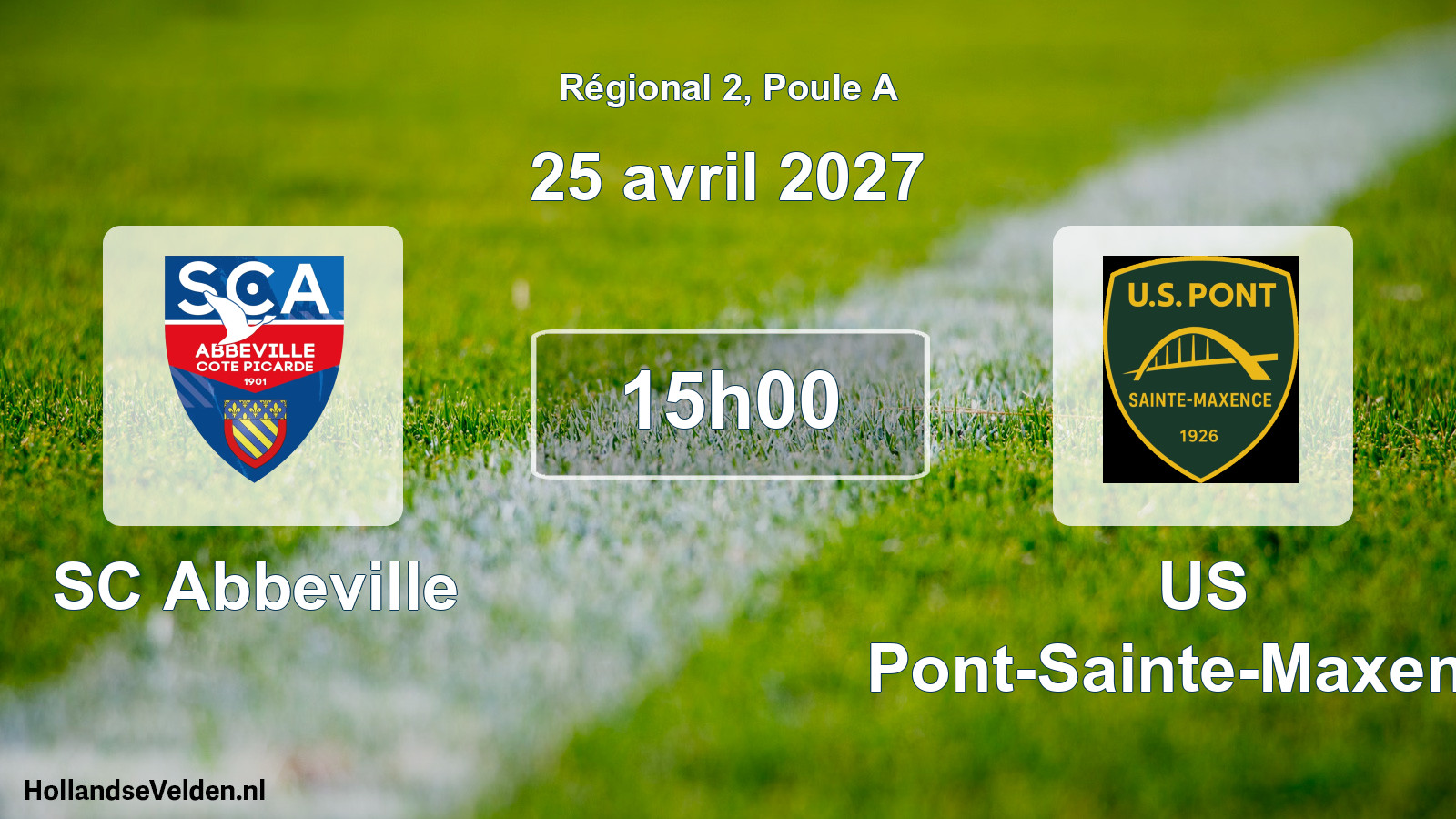 Scheduled Match: SC Abbeville - US Pont-Sainte-Maxence (25 April 2027)