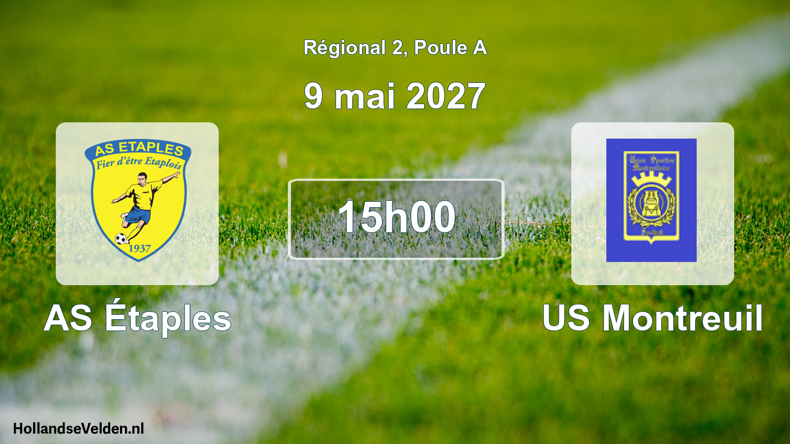 Scheduled Match: AS Étaples - US Montreuil (9 May 2027)