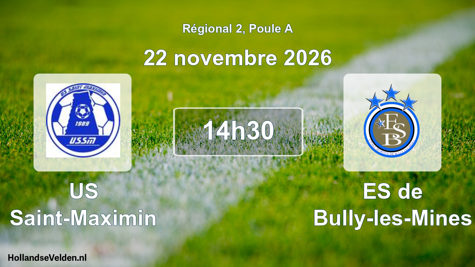 Scheduled Match: US Saint-Maximin - ES de Bully-les-Mines (22 November 2026)
