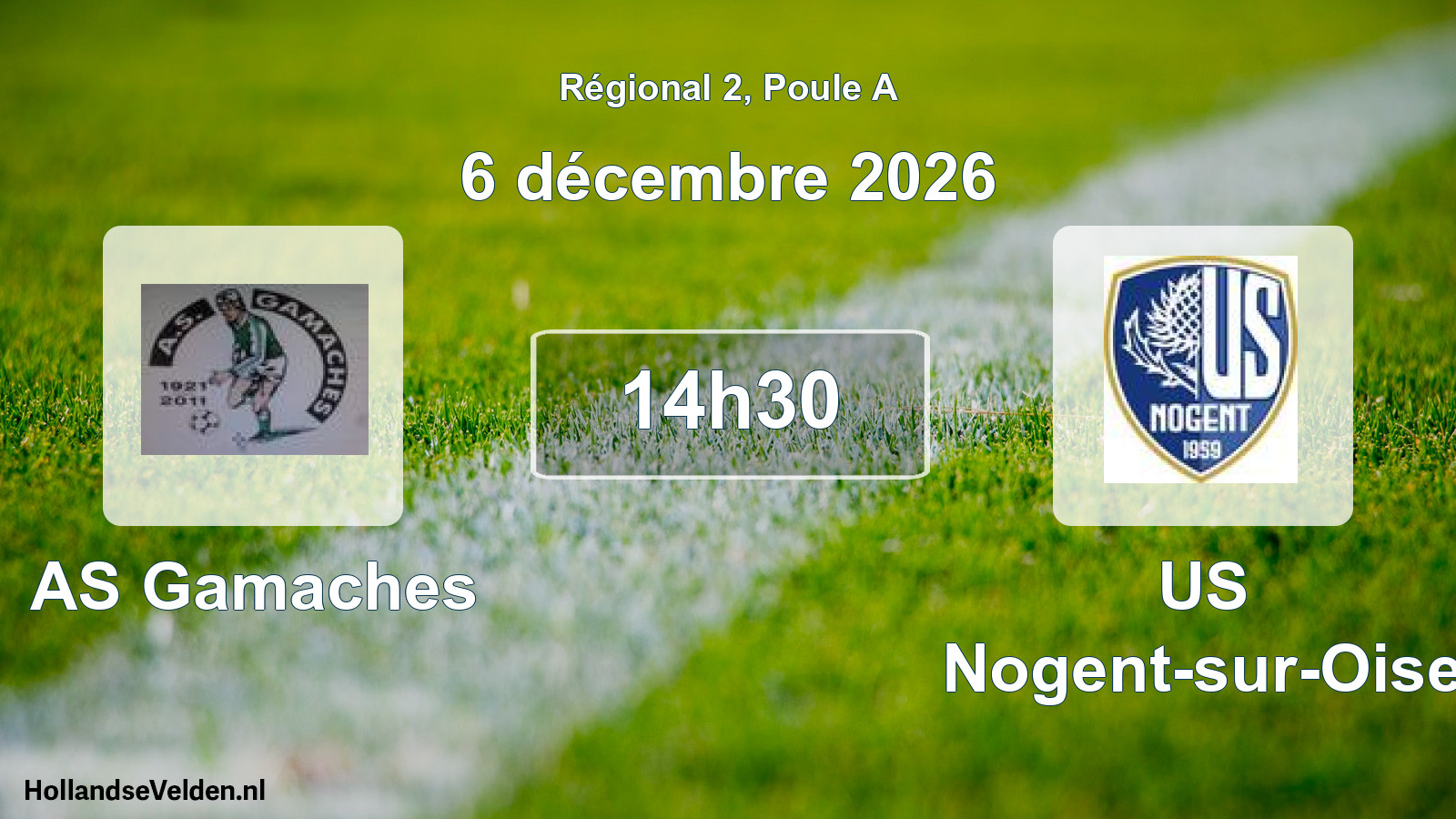 Scheduled Match: AS Gamaches - US Nogent-sur-Oise (6 December 2026)