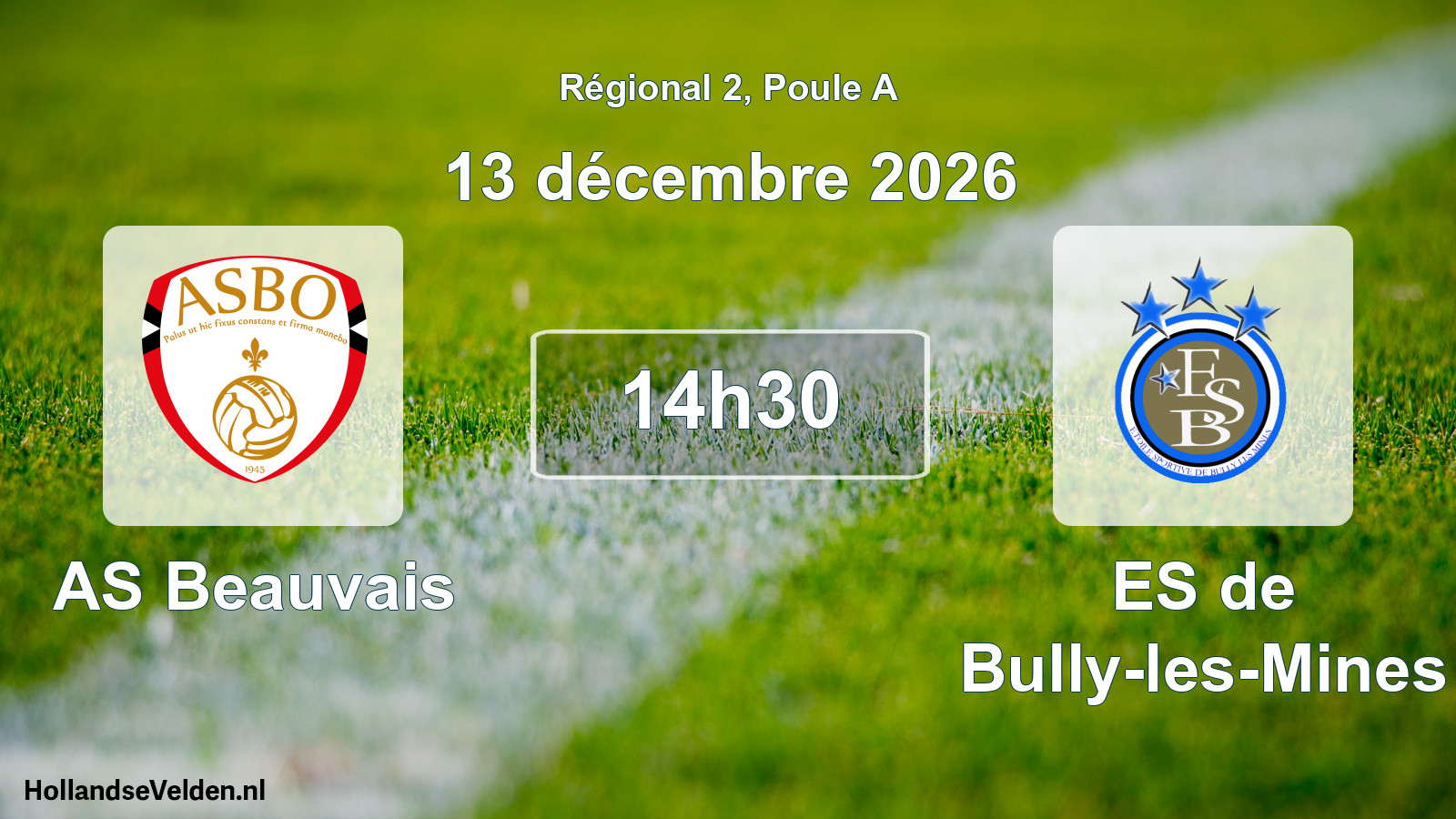 Scheduled Match: AS Beauvais - ES de Bully-les-Mines (13 December 2026)