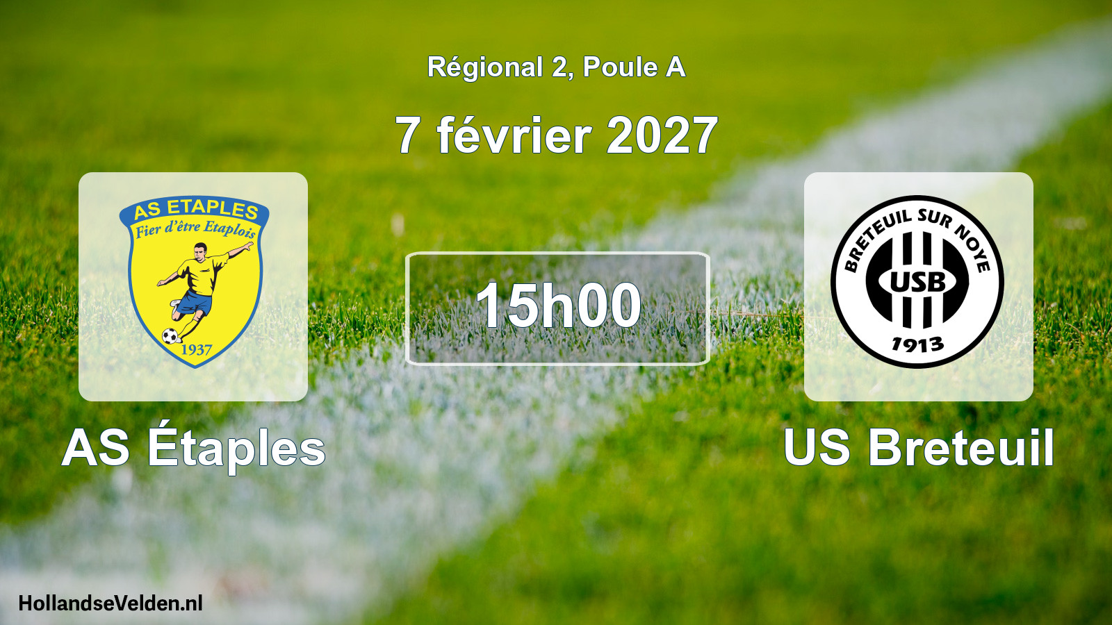 Scheduled Match: AS Étaples - US Breteuil (7 February 2027)
