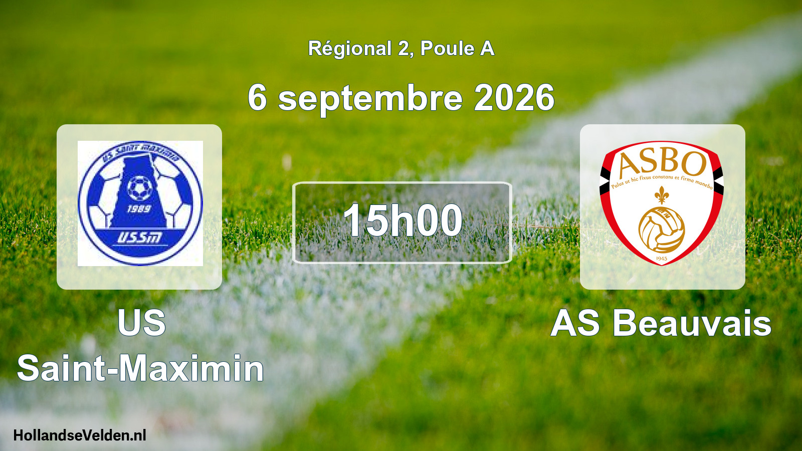 Scheduled Match: US Saint-Maximin - AS Beauvais (6 September 2026)