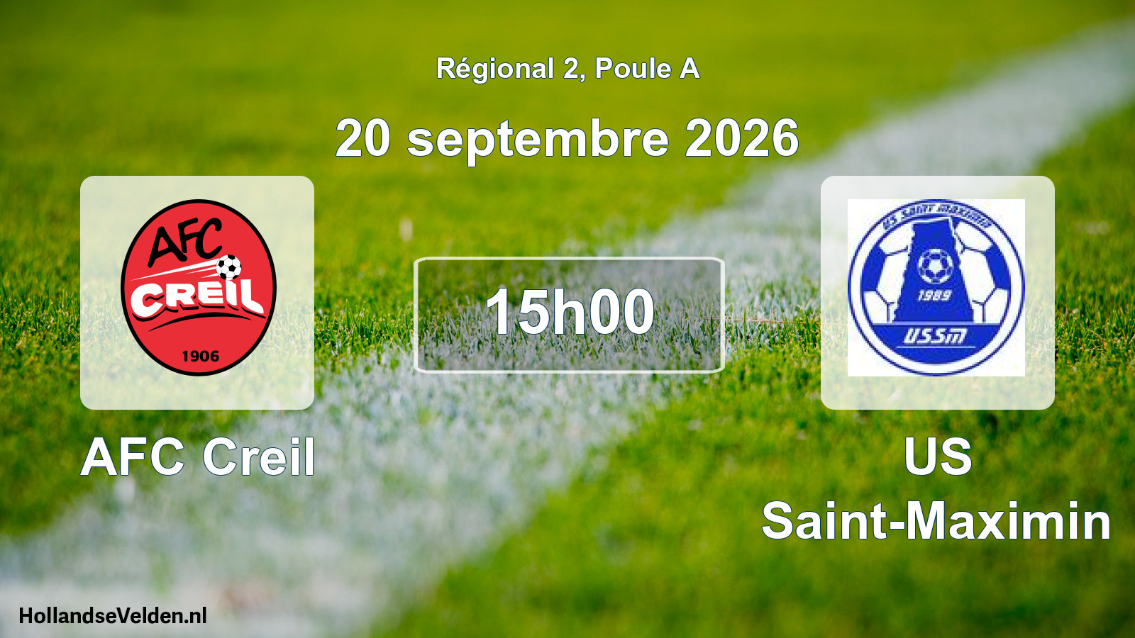 Scheduled Match: AFC Creil - US Saint-Maximin (20 September 2026)