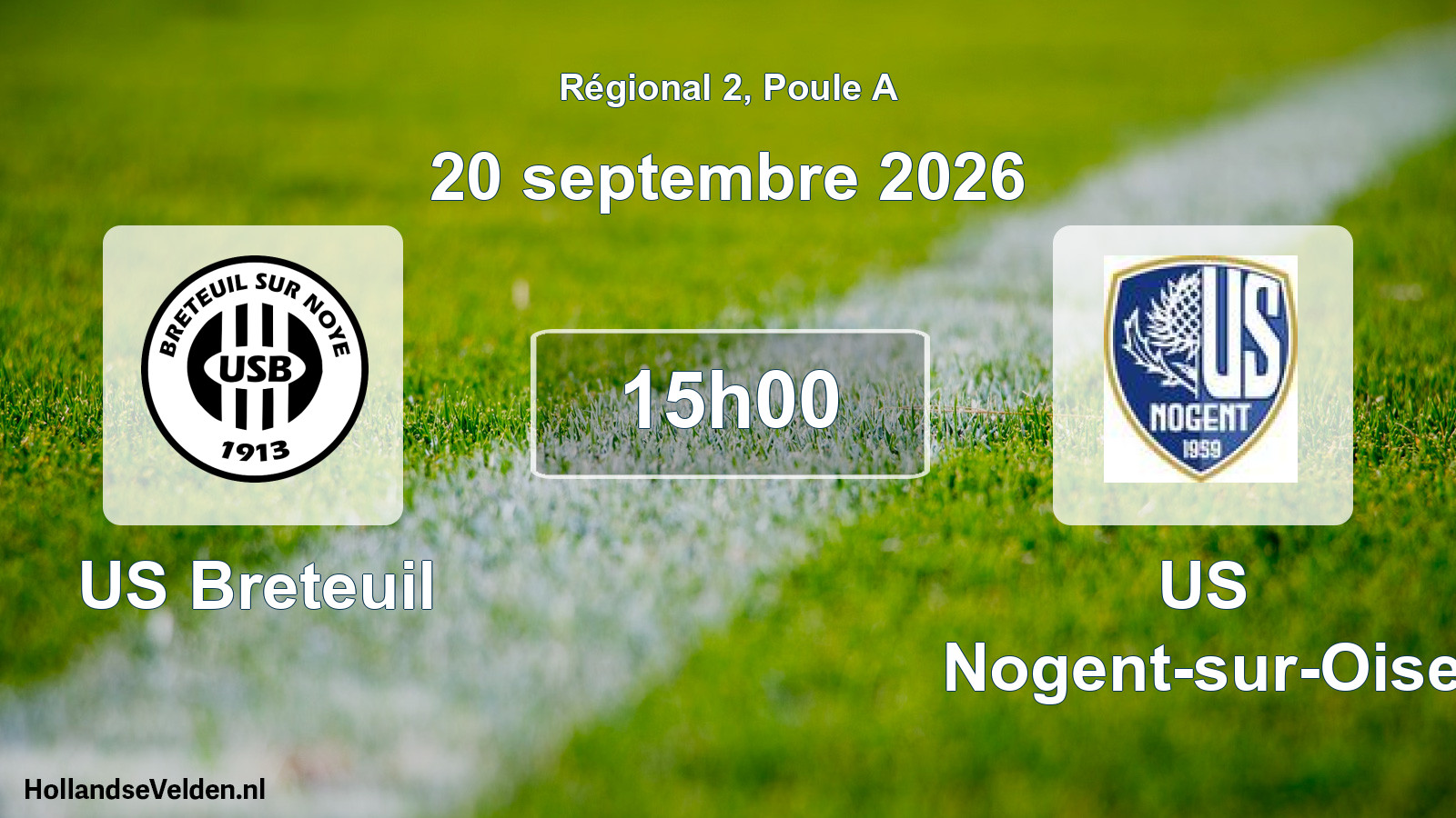 Scheduled Match: US Breteuil - US Nogent-sur-Oise (20 September 2026)