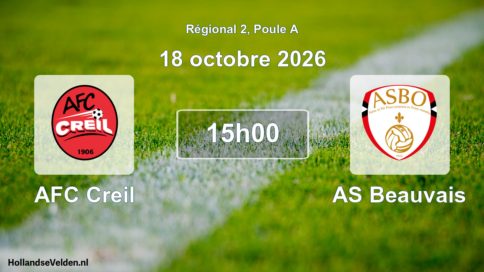 Scheduled Match: AFC Creil - AS Beauvais (18 October 2026)