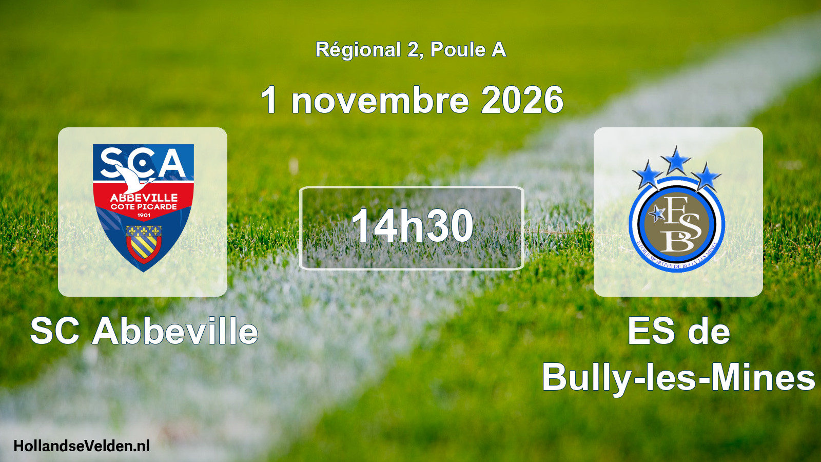 Scheduled Match: SC Abbeville - ES de Bully-les-Mines (1 November 2026)