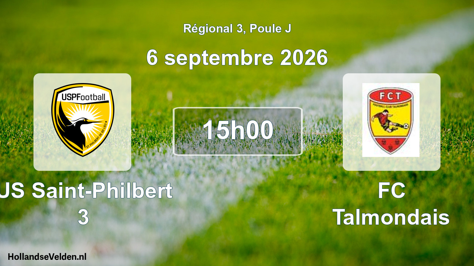 Scheduled Match: US Saint-Philbert 3 - FC Talmondais (6 September 2026)