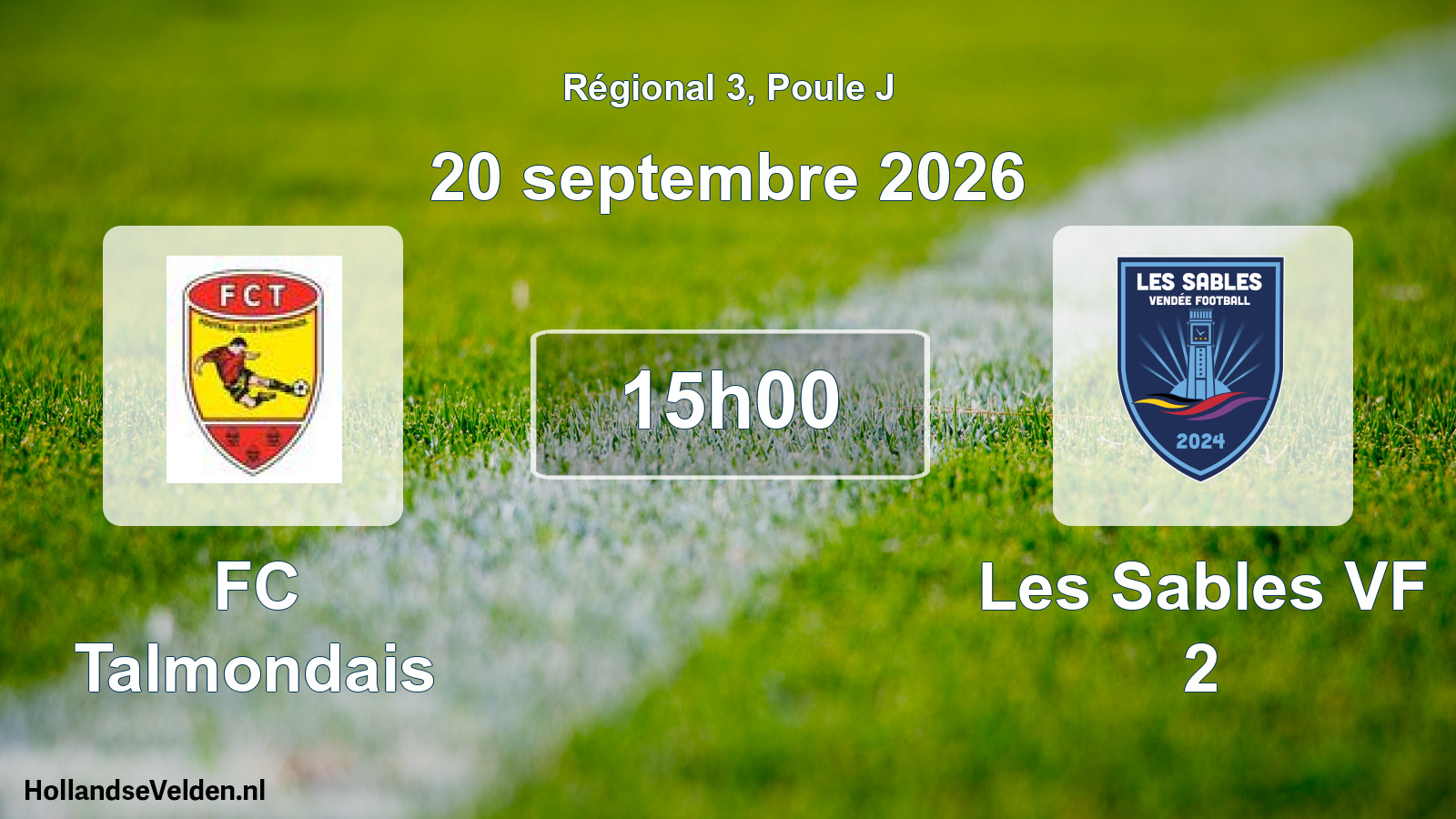 Scheduled Match: FC Talmondais - Les Sables VF 2 (20 September 2026)