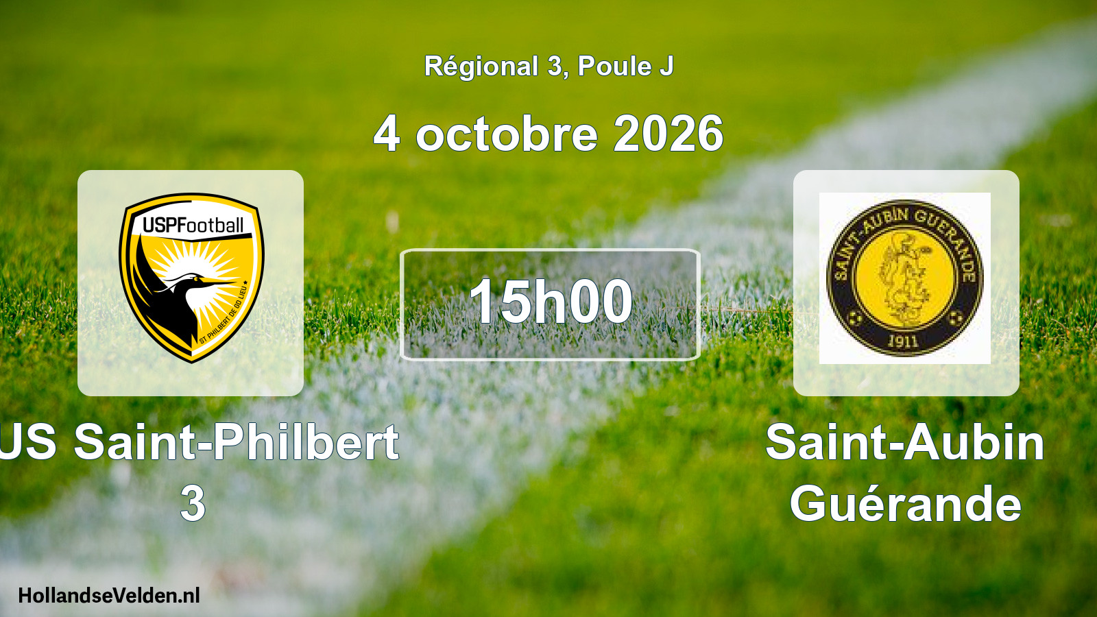 Scheduled Match: US Saint-Philbert 3 - Saint-Aubin Guérande (4 October 2026)