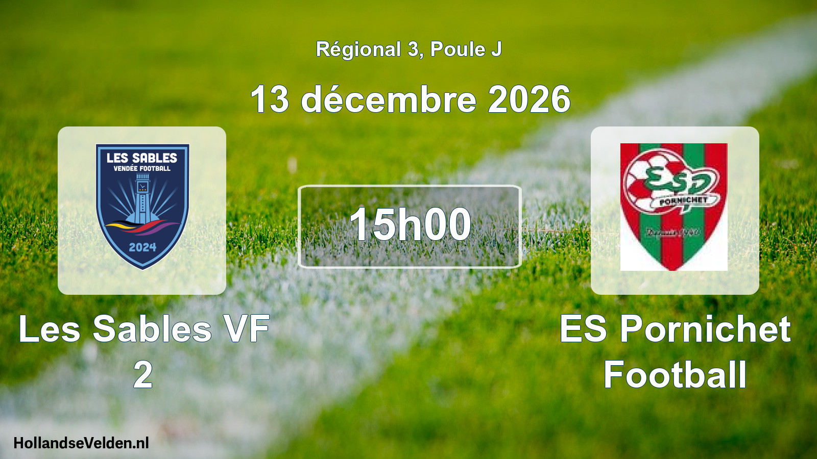 Scheduled Match: Les Sables VF 2 - ES Pornichet Football (13 December 2026)