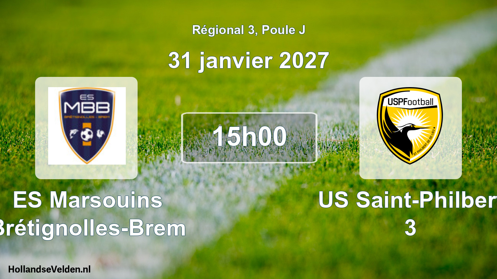Scheduled Match: ES Marsouins Brétignolles-Brem - US Saint-Philbert 3 (31 January 2027)