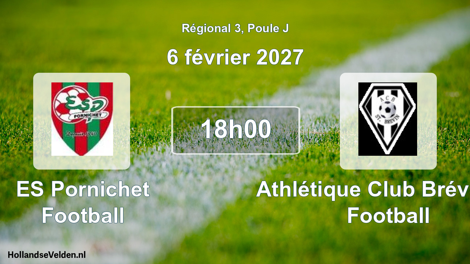 Scheduled Match: ES Pornichet Football - Athlétique Club Brévinois Football (6 February 2027)