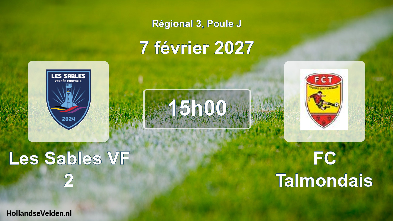Scheduled Match: Les Sables VF 2 - FC Talmondais (7 February 2027)